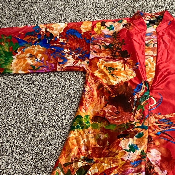 Natori Multicolor Floral Kimono/Mumu/Kaftan/House Dress - Picture 10 of 10